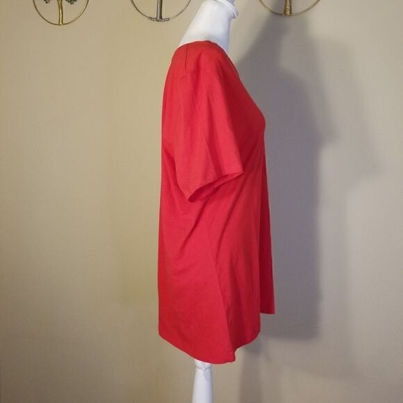 NWT! Womens Majestic MLB Red Washington Nationals Tee XXL - Picture 4 of 7